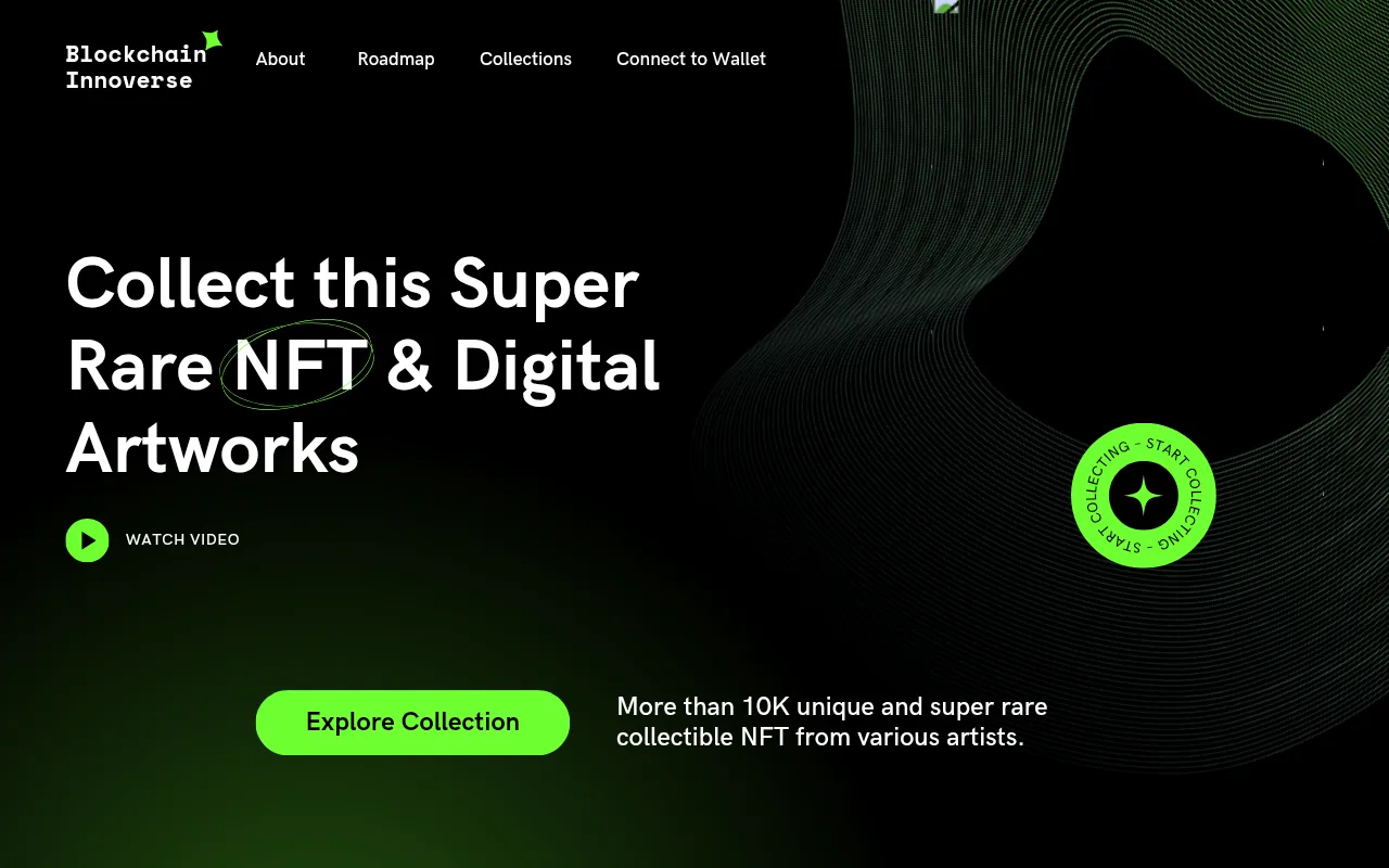 Blockchain Innoverse project screenshot